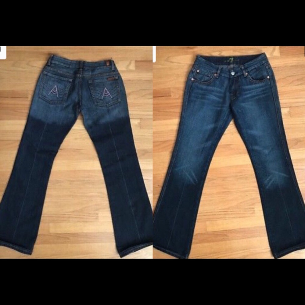 7 for All Mankind Pink A Pocket Jeans